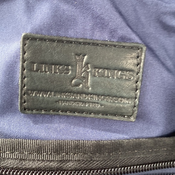 Links and Kings - all leather travel caddy. - Picture 2 of 6